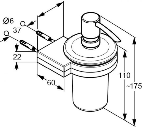 Kludi RAK KLUDI A-XES liquid soap dispenser - Image 2