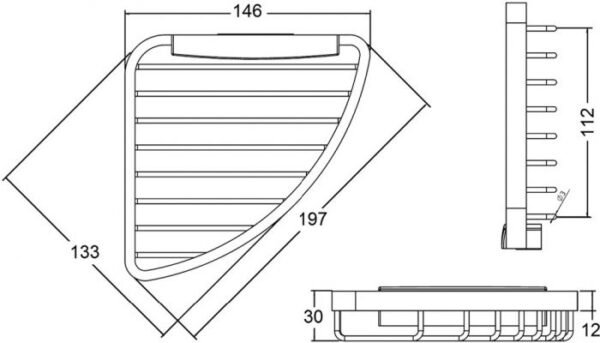 Kludi RAK KLUDI A-XES corner sponge basket - Image 2