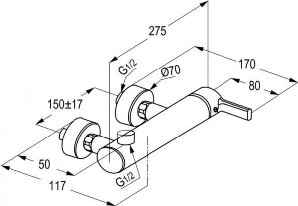 Kludi RAK PASSION single lever shower mixer - Image 3