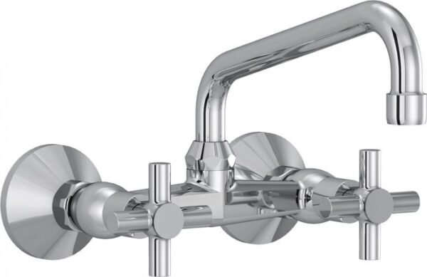 Kludi RAK PREMIER X dual controlled wall-mounted sink mixer DN15 with swivel spout