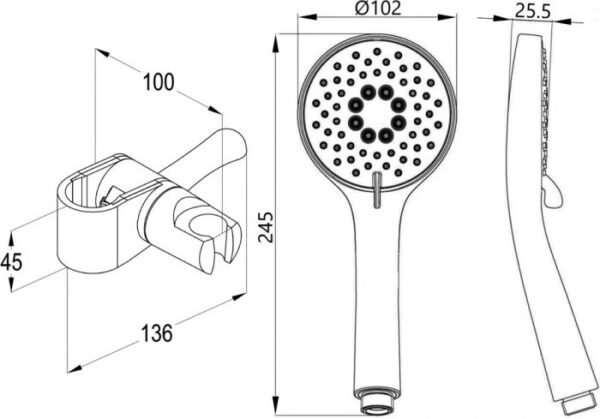 Kludi RAK 3S Hand Shower DN 15 - Image 3